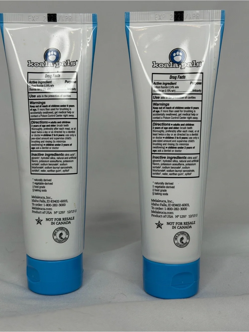 Melaleuca Koala Pals Tooth Gel +Fluoride: Berrylicious 2 pack new and sealed